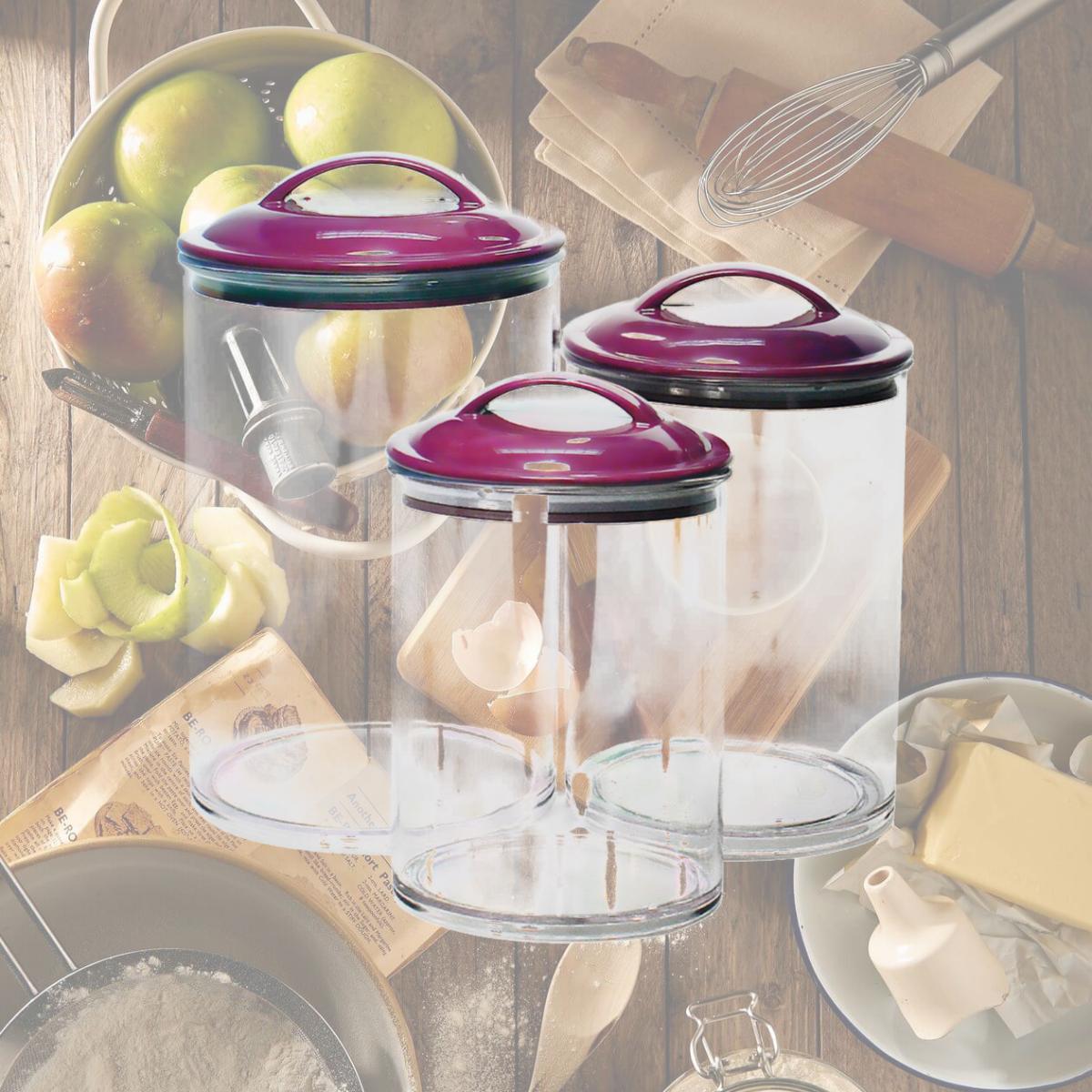 Picture of Calypso Basics by Reston Lloyd Acrylic Storage Canisters, Set of 3