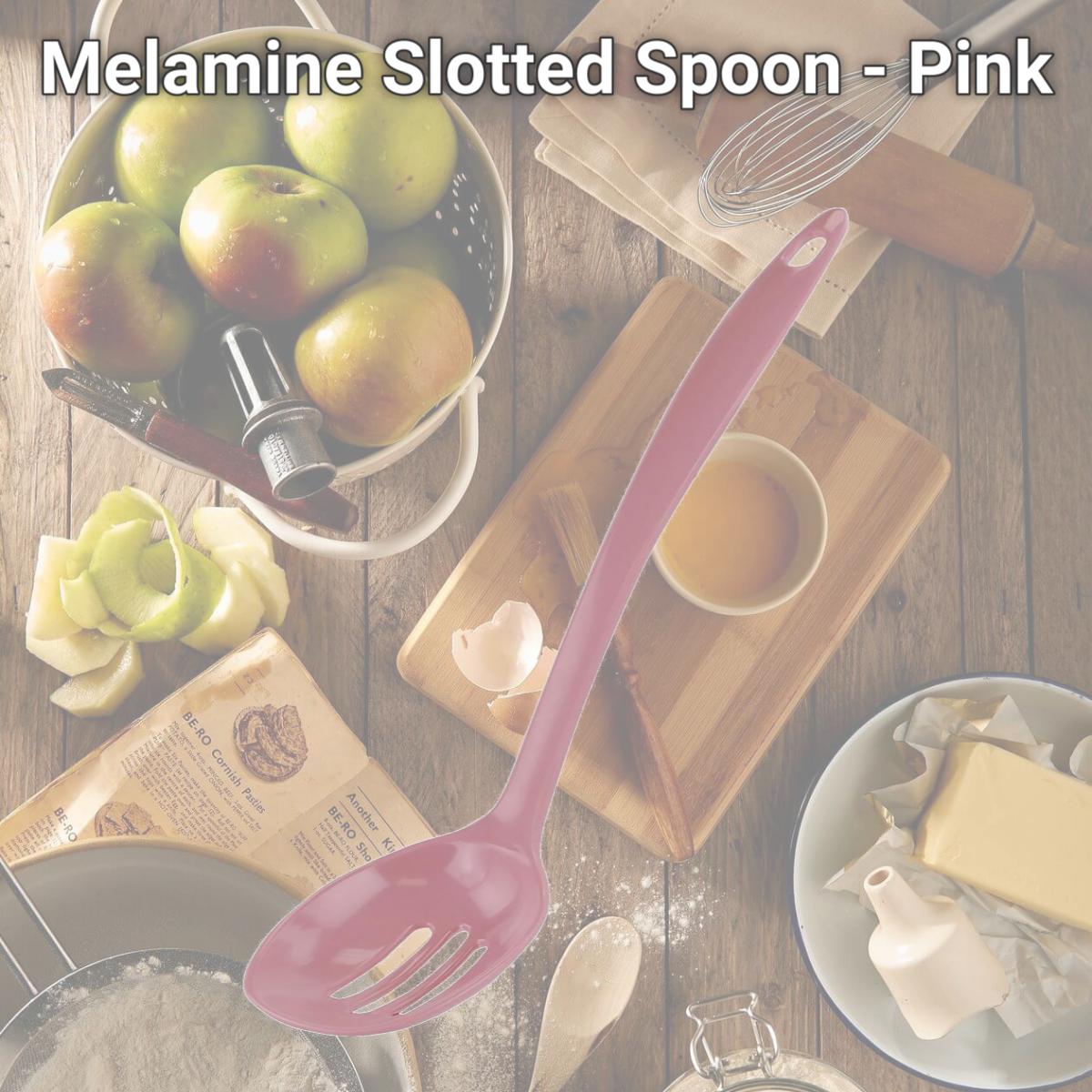 Picture of Reston Lloyd Melamine Slotted Spoon - Pink
