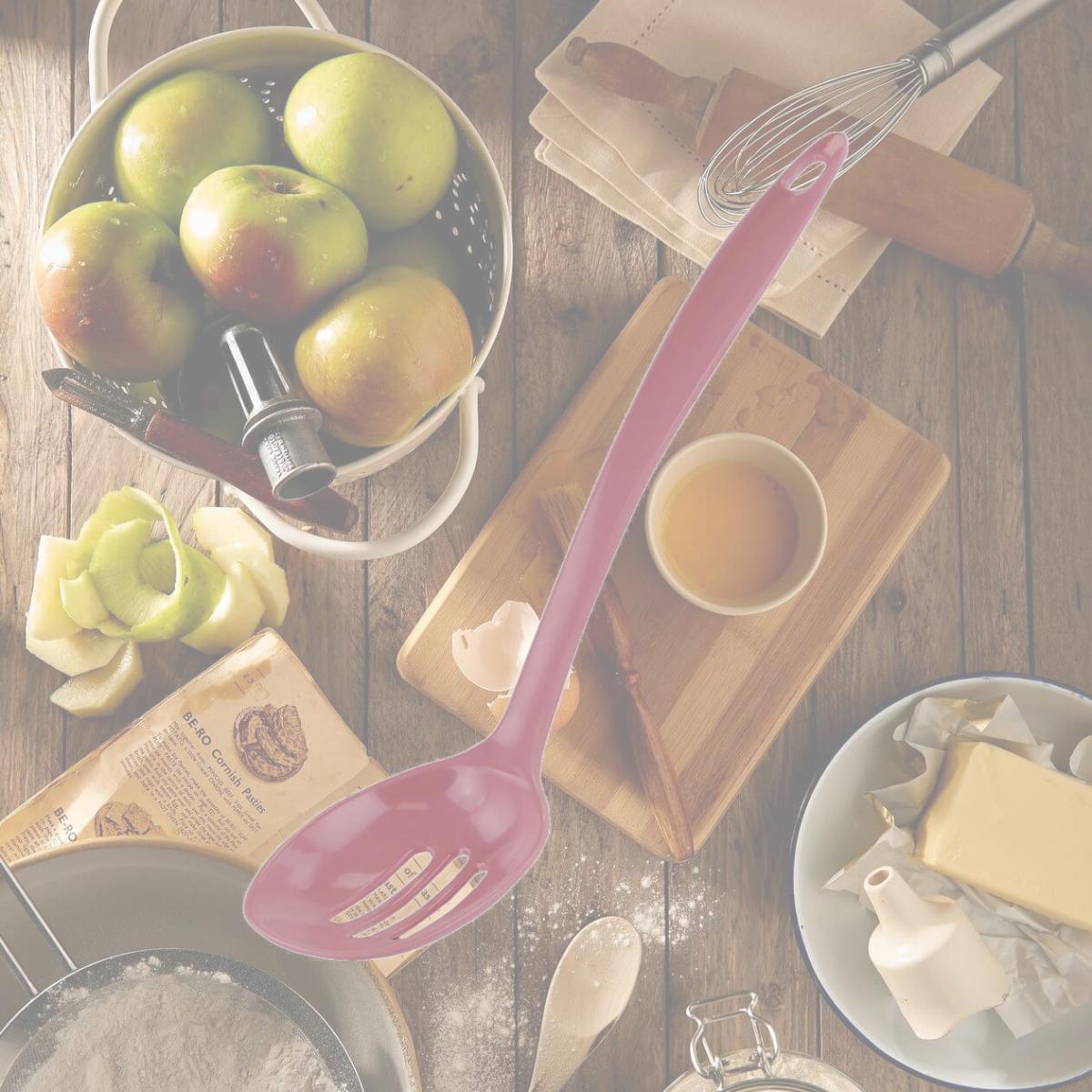 Picture of Reston Lloyd Melamine Slotted Spoon - Pink