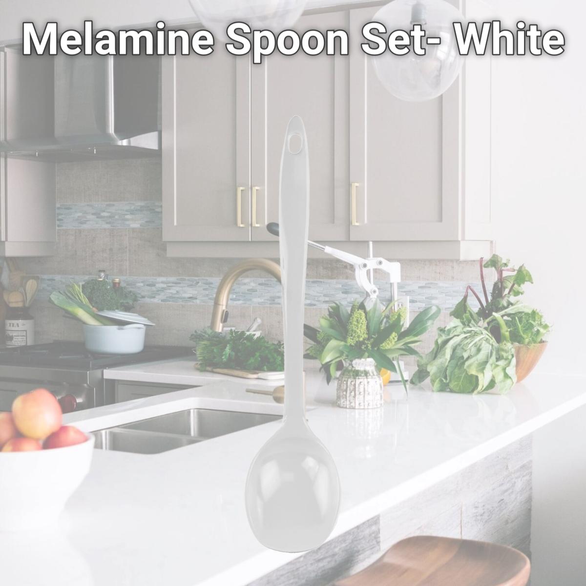 Picture of Reston Lloyd Melamine Spoon Set- White