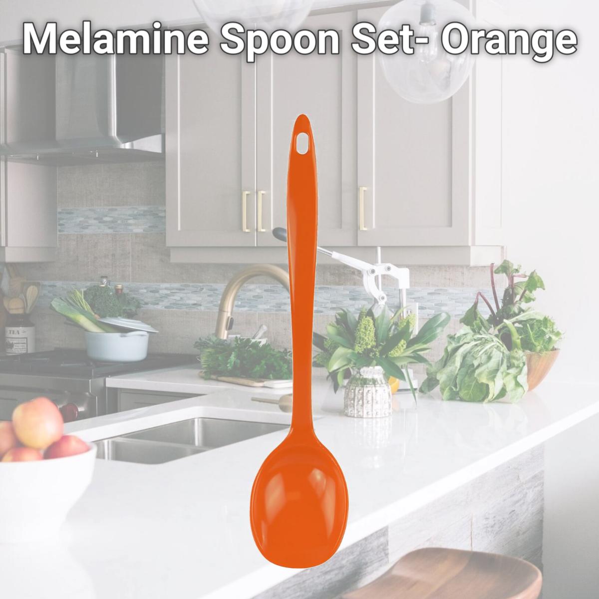 Picture of Reston Lloyd Melamine Spoon Set- Orange