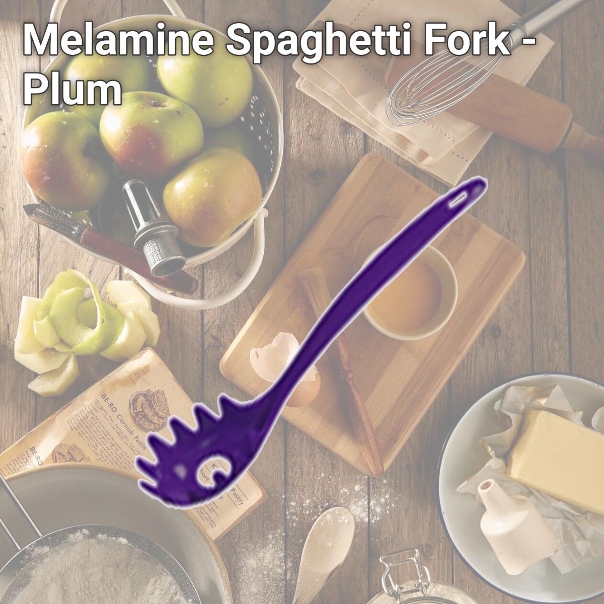 Picture of Reston Lloyd Melamine Spaghetti Fork - Plum