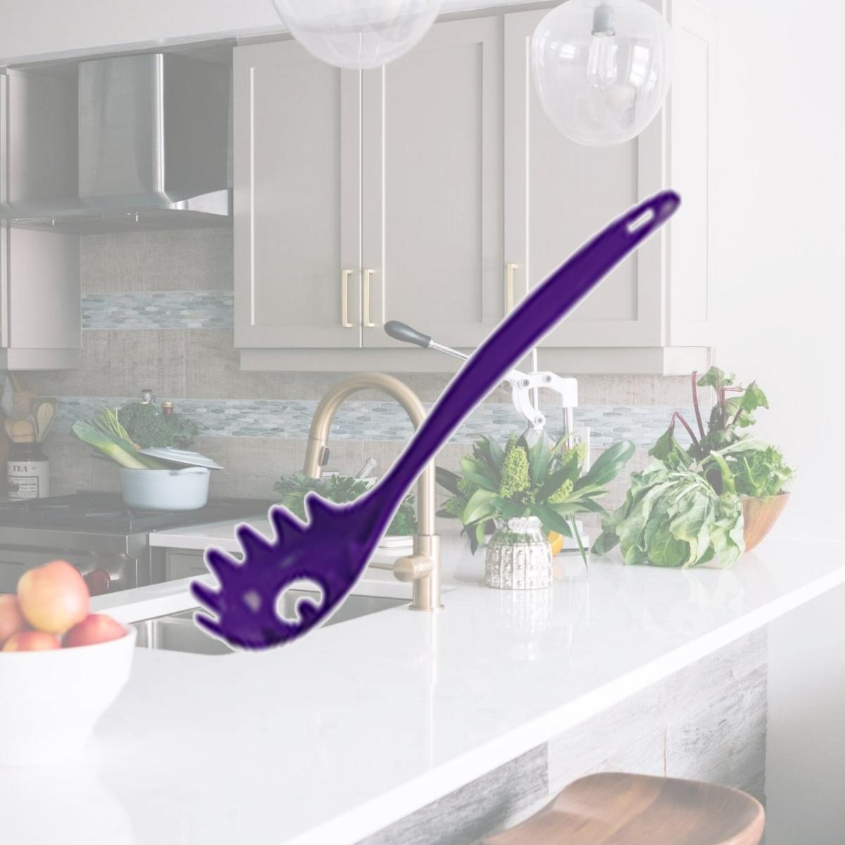 Picture of Reston Lloyd Melamine Spaghetti Fork - Plum