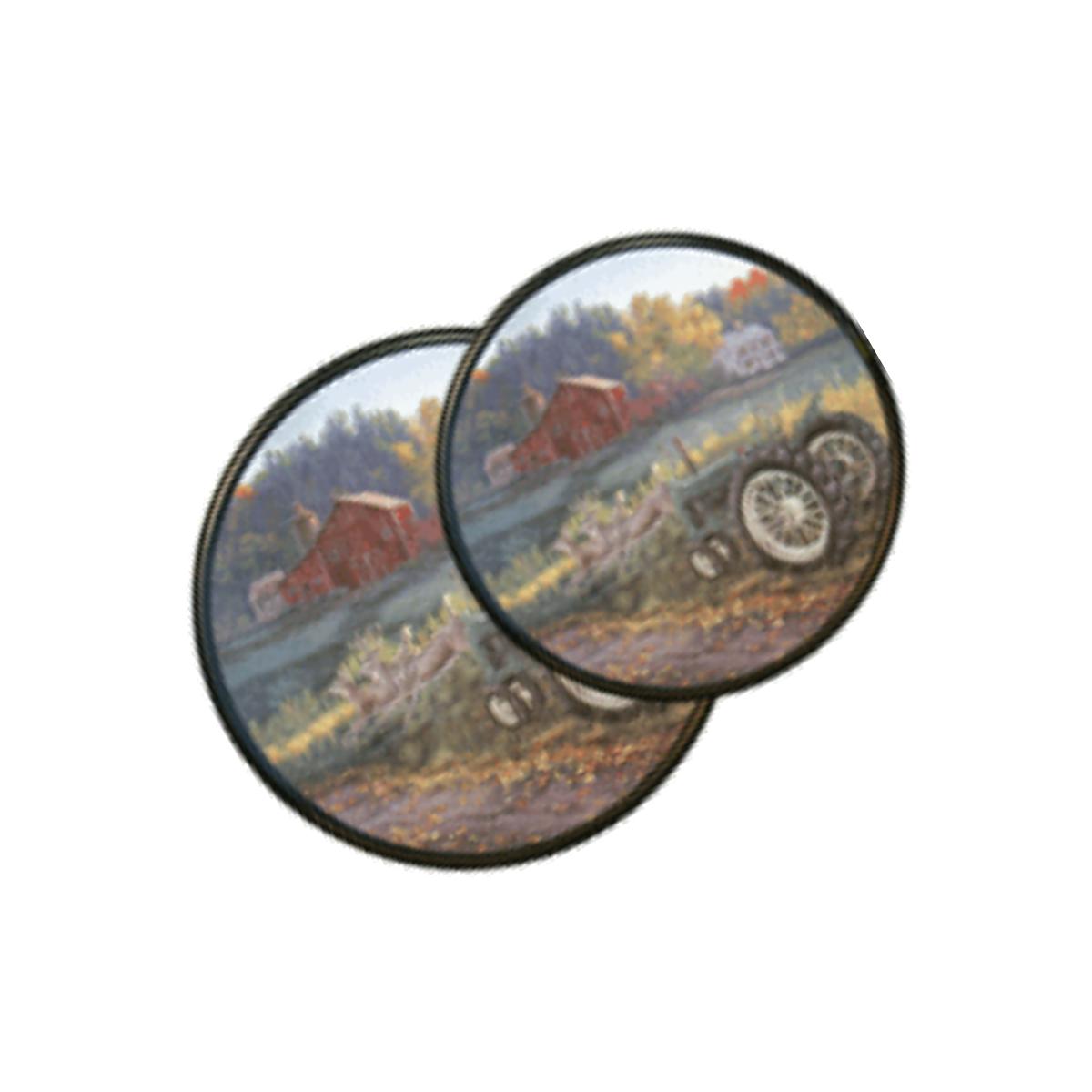 Picture of Reston Lloyd Burner Covers for Electric Stovetop, Decorative Lightweight Tin Covers, Set of 4 Covers (2-8 inch &amp; 2-10 inch), Conceals Messy Drip Pans  - Morning Run
