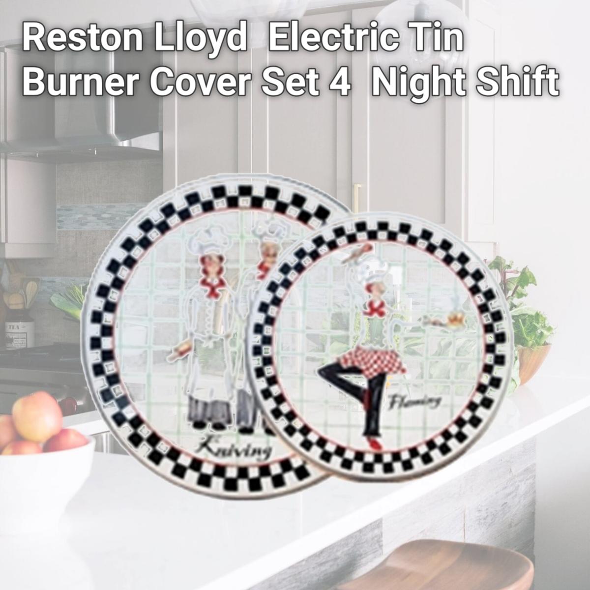Picture of Reston Lloyd 4-412-W Electric Tin Burner Cover Set 4  Night Shift 