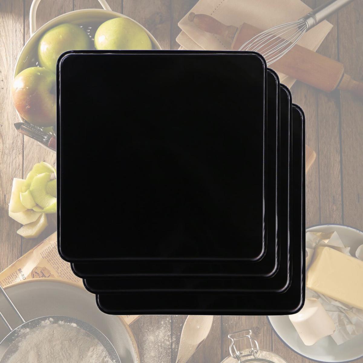 Picture of Reston Lloyd G-105-B Gas Tin Burner Cover Set 4  Black 