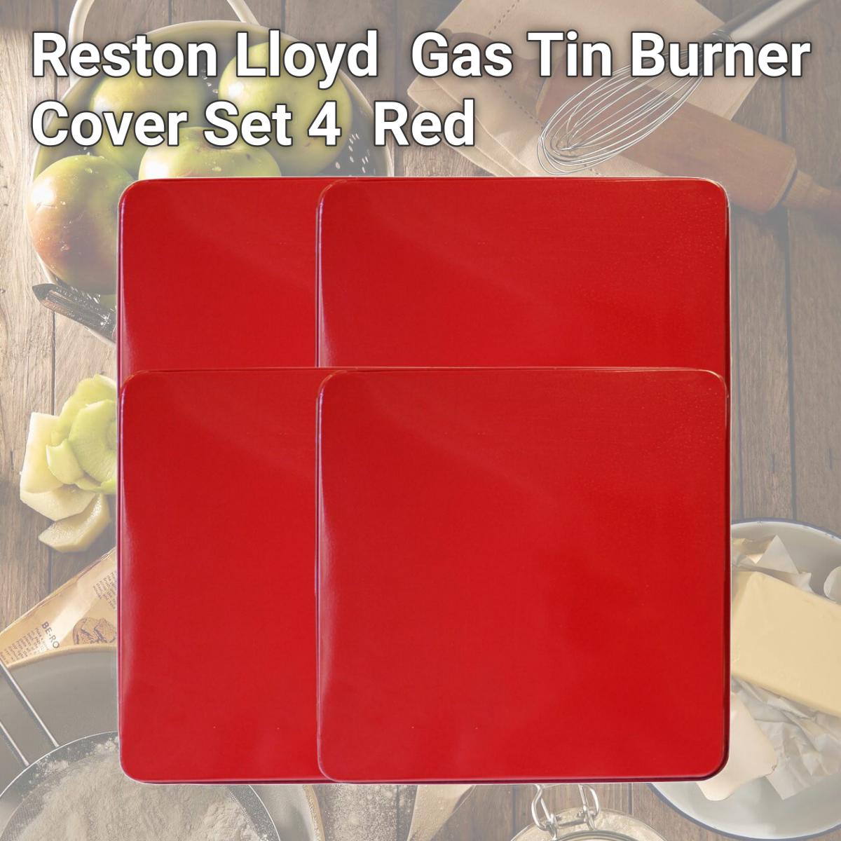 Picture of Reston Lloyd G-600-R Gas Tin Burner Cover Set 4  Red 