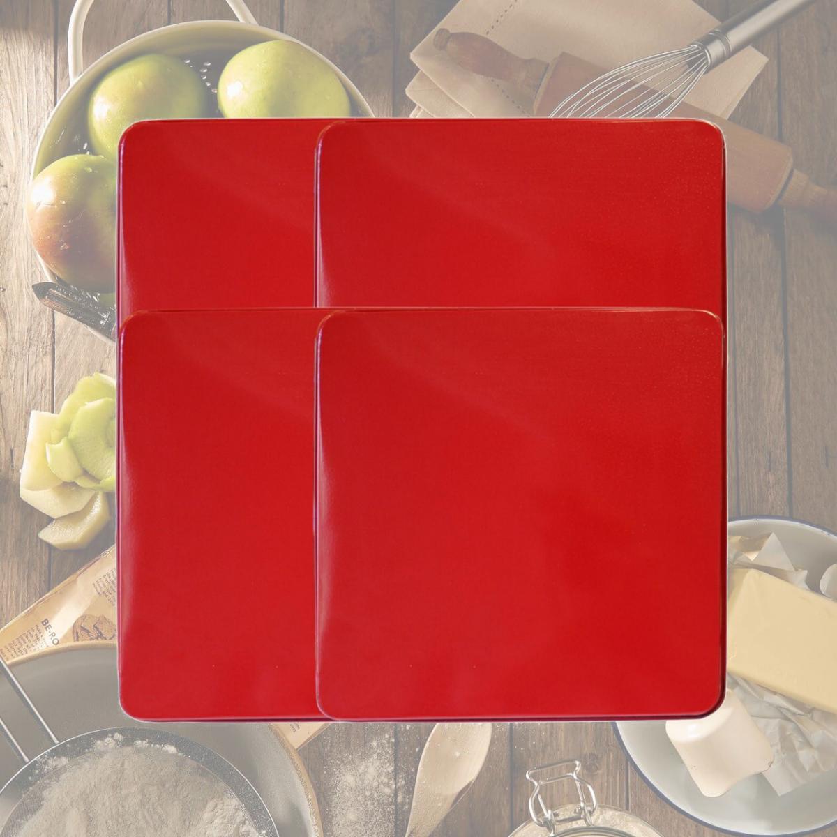 Picture of Reston Lloyd G-600-R Gas Tin Burner Cover Set 4  Red 