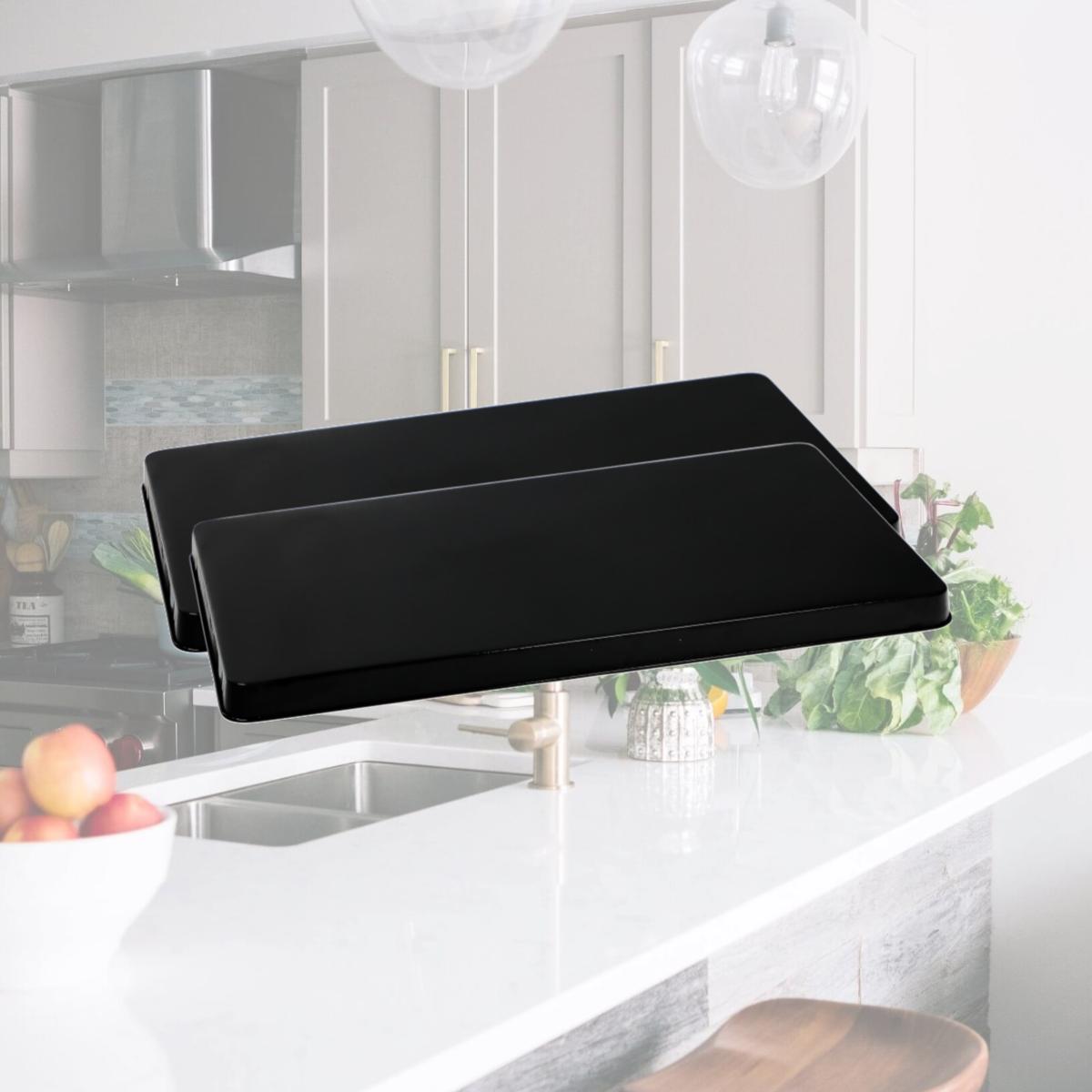 Picture of Reston Lloyd R-105-B Gas Rectangular Tin Buner Cover Set 2  Black 