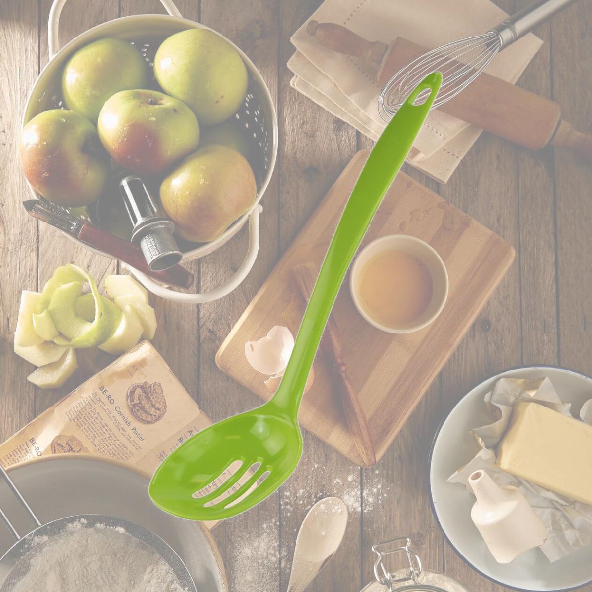 Picture of Reston Lloyd Melamine Slotted Spoon  Lime