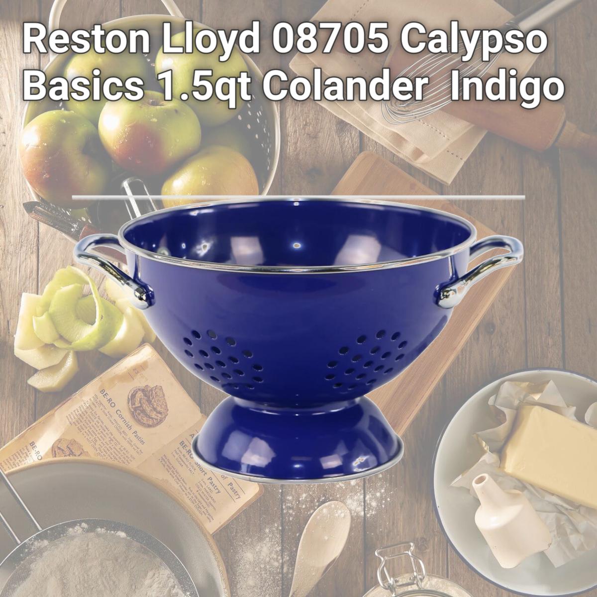 Picture of Reston Lloyd 08705 Calypso Basics 1.5qt Colander  Indigo 