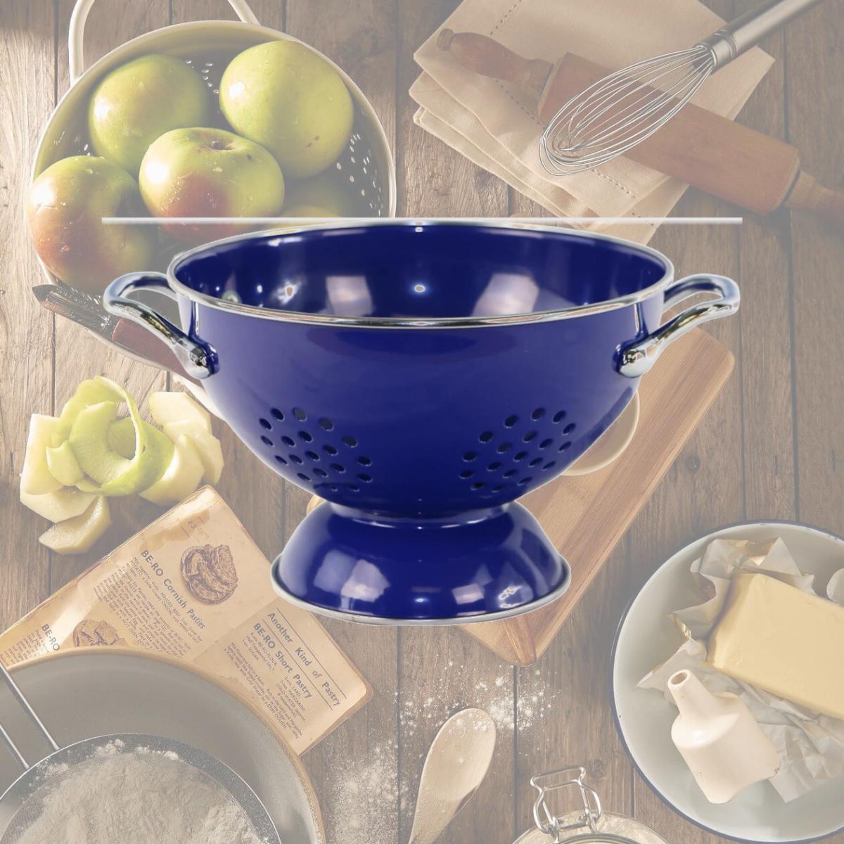 Picture of Reston Lloyd 08705 Calypso Basics 1.5qt Colander  Indigo 