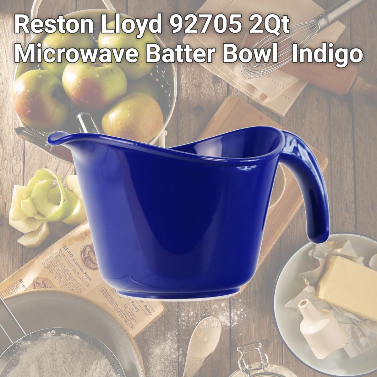 Picture of Reston Lloyd Melamine Batter Bowl with Pour Spout and Detachable Handle -  Indigo