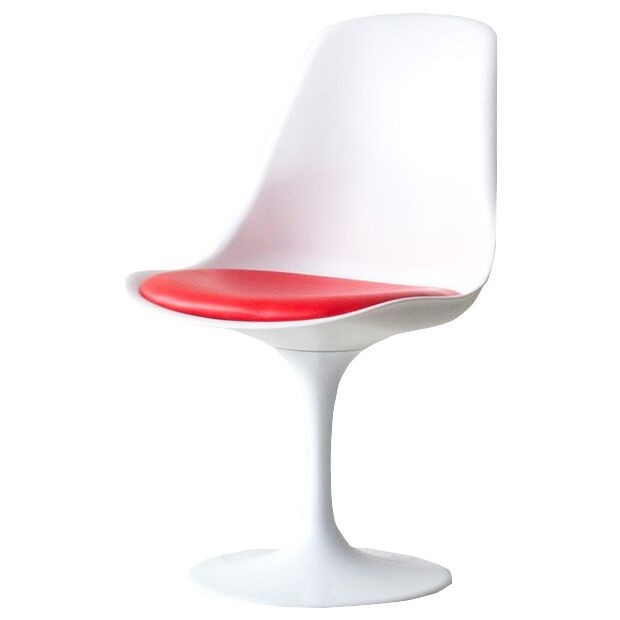 Al10053 Rose Red Side Chair, White - 32 X 18 X 17 In.