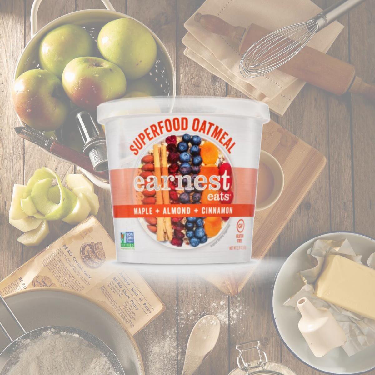 Picture of Earnest Eats 8-57920-00540-6 Maple Almond Cinnamon Grab n Go Superfood Oatmeal Cup Oats