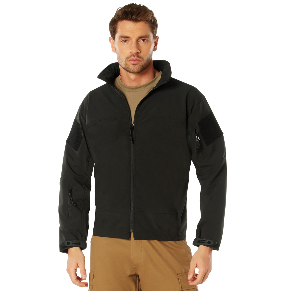 17060 Stealth Ops Soft Shell Tactical Jacket, Black - Small