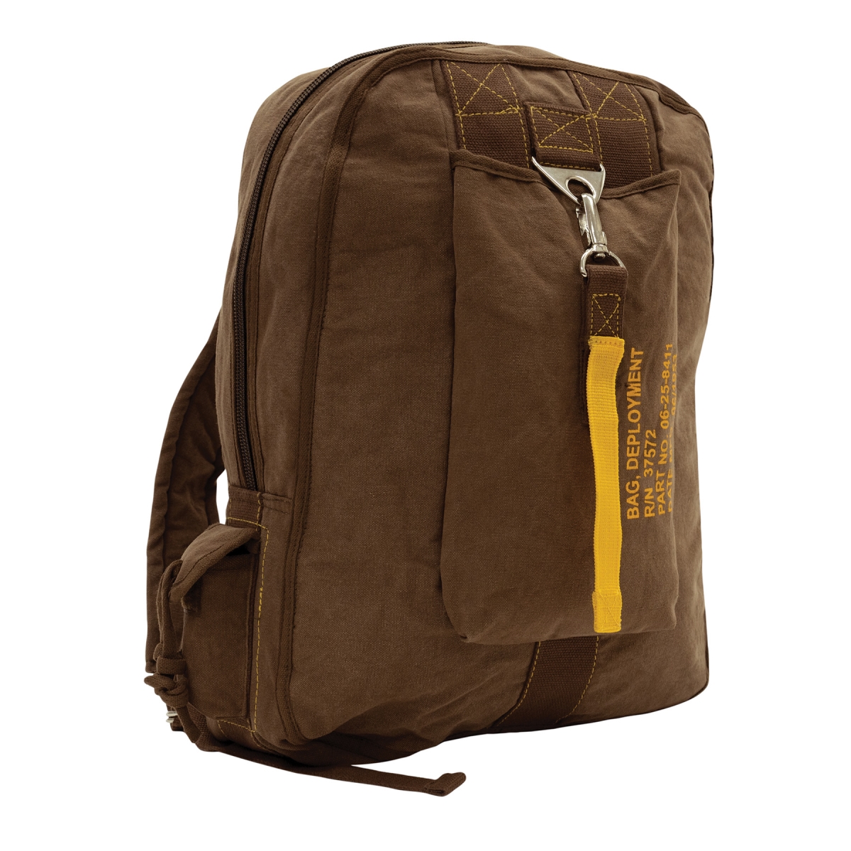 11267 Vintage Canvas Flight Backpack, Brown
