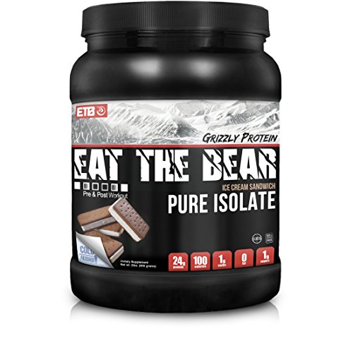 8940007 2 Lbs The Bear Grizzly Whey Pure Isolate Protein Powder Ice Cream Sandwich