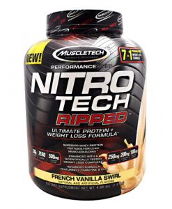 800615 4 Lbs Nitro-tech Ripped Vanilla Powder