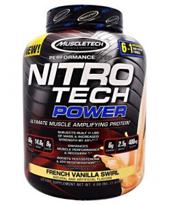 800613 4 Lbs Nitro-tech Power Vanilla Powder