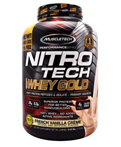 800650 Nitro-tech 100 Percent Whey Gold Vanilla Cookies & Cream - 83 Servings