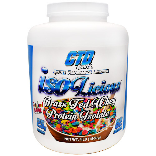 4330053 4 Lbs Sports Isolicious Whey Protein Isolate, Fruity Cereal