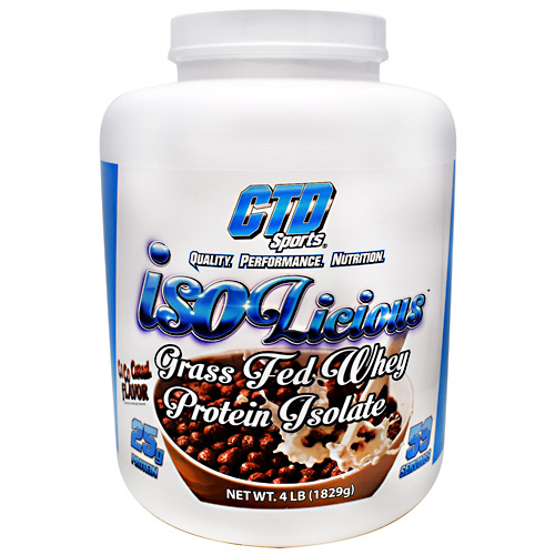 4330052 4 Lbs Sports Isolicious Whey Protein Isolate, Coco Cereal