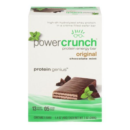 2860049 Power Crunch Energy Bar, Chocolate Mint - Box Of 5 Bars