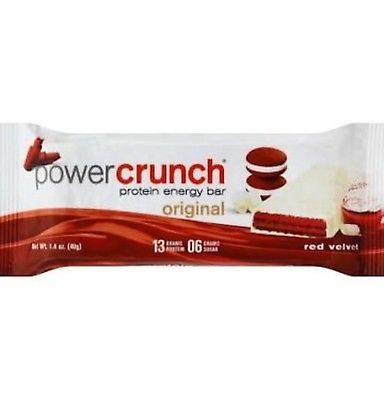 2860054 Power Crunch Protein Energy Bar, Original Red & Velvet - Box Of 5 Bars