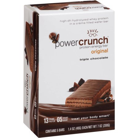 2860056 Power Crunch Original Protein Energy, Triple Chocolate - Box Of 5 Bars