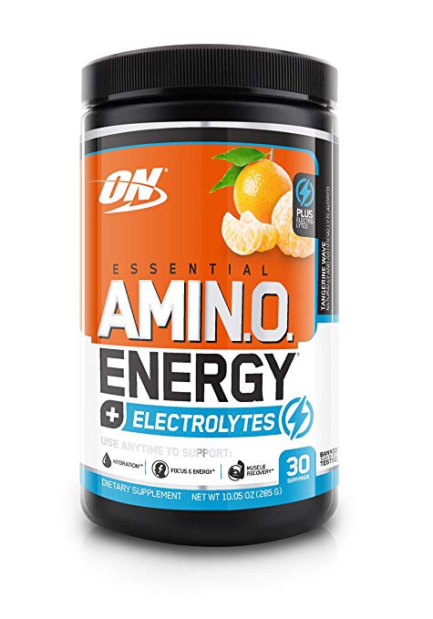 2730629 Amino Energy Plus Electrolytes, Tangerine Wave, 30 Servings
