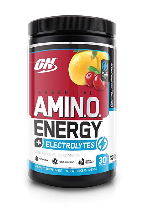 2730627 Amino Energy Plus Electrolytes, Cranberry Lemonade Breeze, 30 Servings