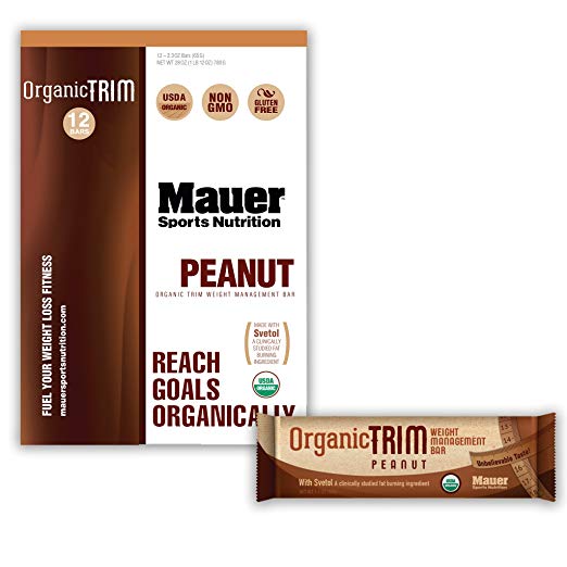 9910008 Organic Trim Peanut Crunch Bar, 12 Count