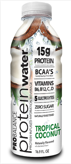9880003 16.9 Oz Protein Water, Tropical Coconut - Pack Of 16