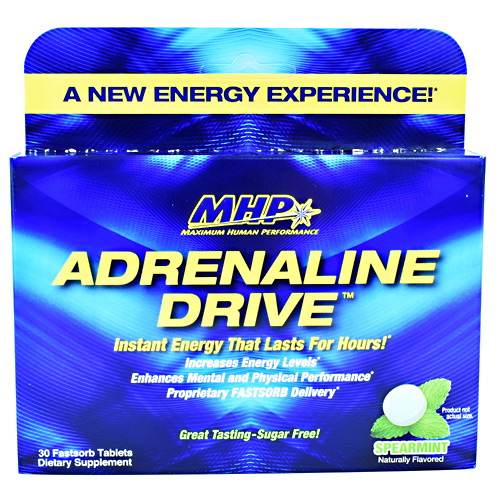 490221 Adrenaline Drive - Peppermint, 30 Tablets