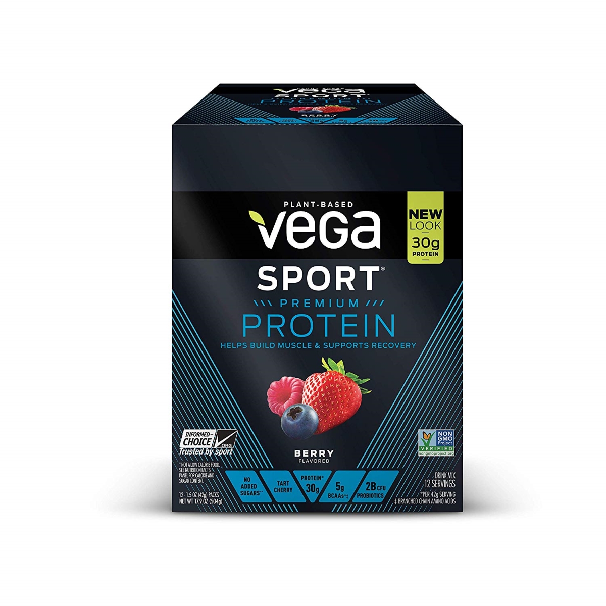7570020 Sport Protein Powder Berry - 12 Per Box