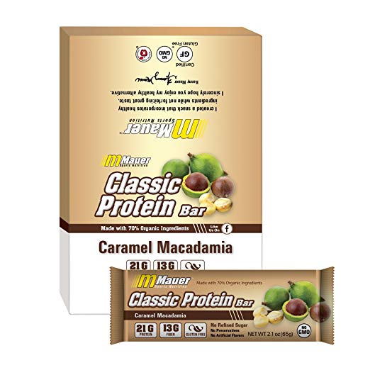9910001 Caramel Macadamia Classic Protein Bar - Pack Of 12