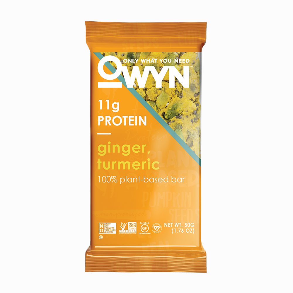 9820016 Owyn Ginger & Tumeric Bar - 12 Per Box