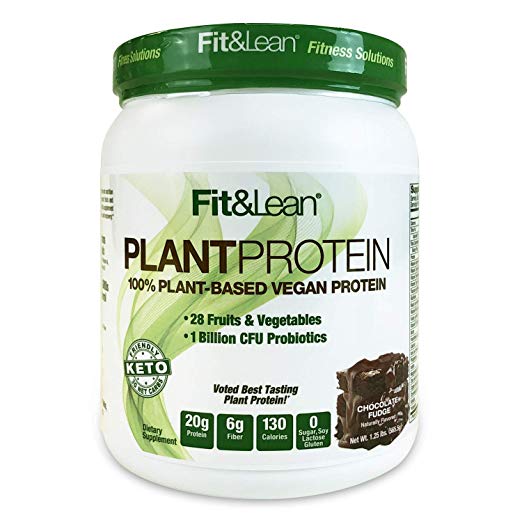 490251 1 Lbs Fit & Lean Plant Protein, Chocolate Fudge