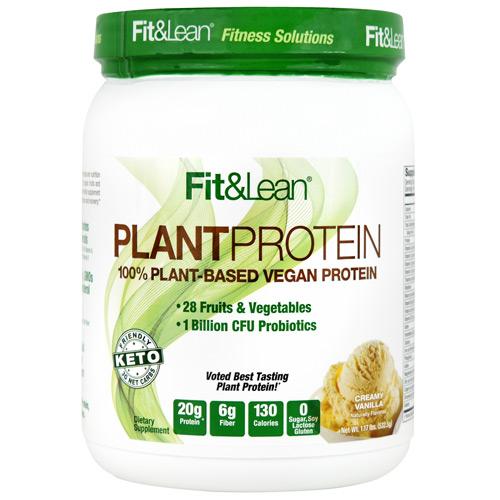 490250 1 Lbs Fit & Lean Plant Protein, Creamy Vanilla
