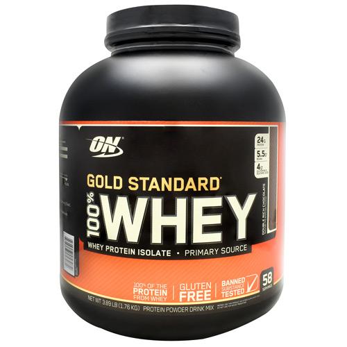 2730655 4 Lbs Gold Double Rich Chocolate 100 Percent Whey Protein Powder