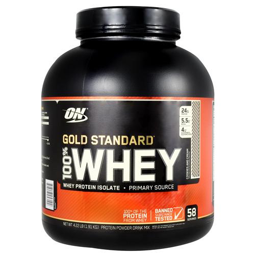 2730654 4 Lbs Gold Cookies N Cream 100 Percent Whey Protein Powder