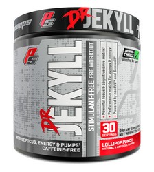 Pro Supps 3430399 Lollipop Punch Dr. Jekyll Non-stim Free Pre Workout - 30 Servings