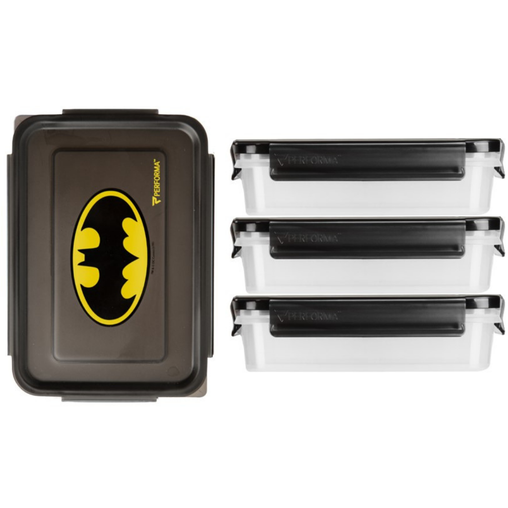 9080140 Meal Prep Container, Batman - Pack Of 3