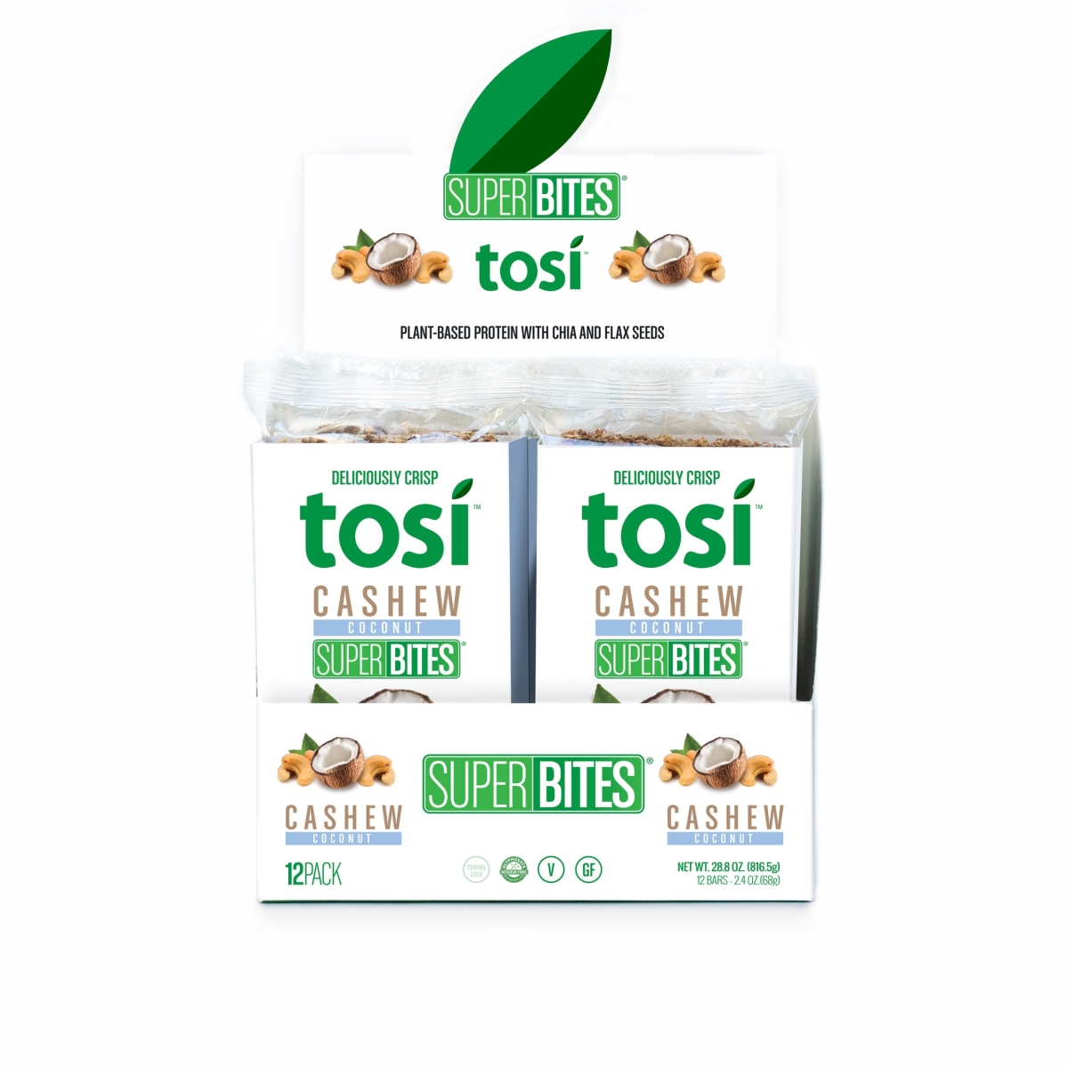 Tosi 1170006 Superbites Cashew Coconut - 12 Per Box