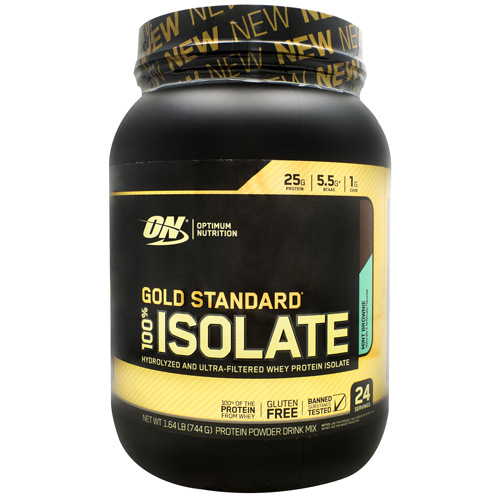 2730726 1.6 Lbs Gold Standard Isolate Protein Powder, Chocolate Mint