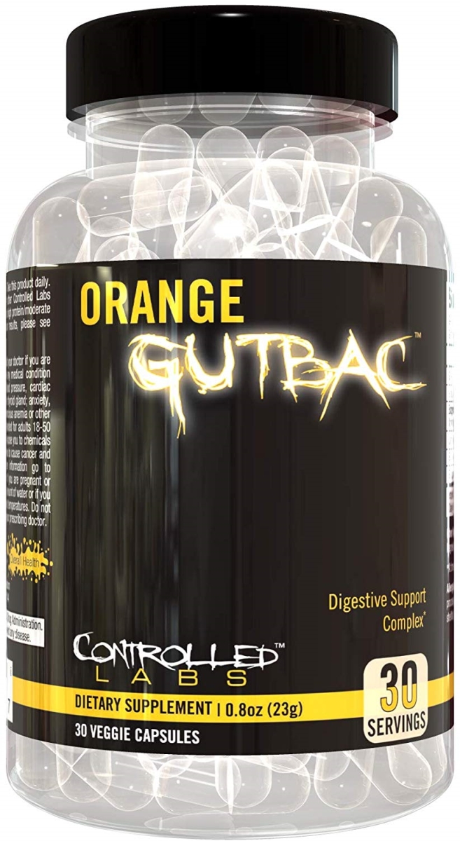3770139 Orange Gutbac Digestive Health Support - 30 Capsules