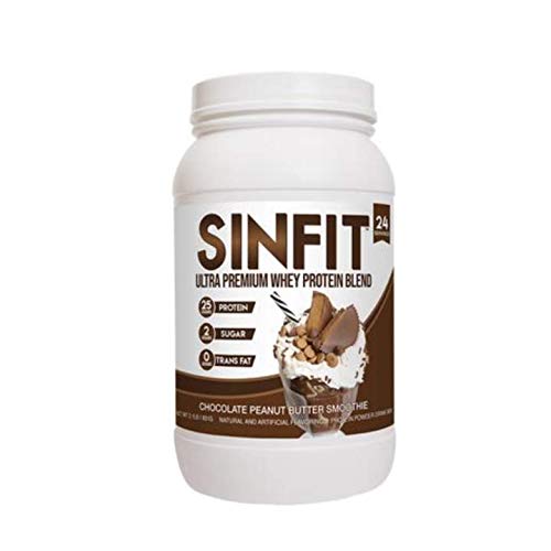 9480042 Sinfit Whey Protein Powder, Chocolate Peanut Butter - 2 Lbs