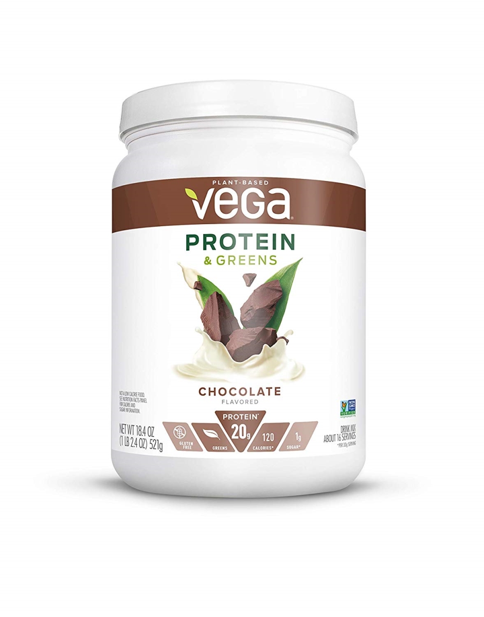 7570067 Protein & Greens Tub Powder, Chocolate - 1 Lbs