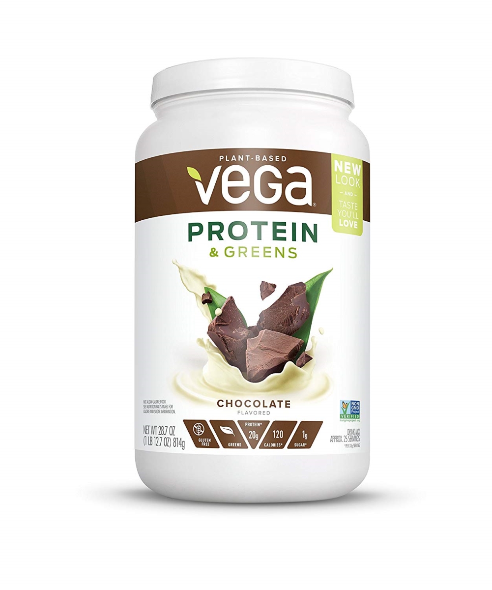 7570075 Protein & Greens Tub Powder, Chocolate - 1.79 Lbs